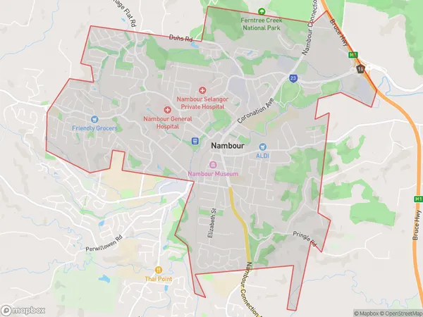 Nambour Pomona, Queensland Polygon Area Map