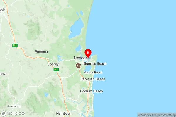 Noosaville, Queensland Region Map