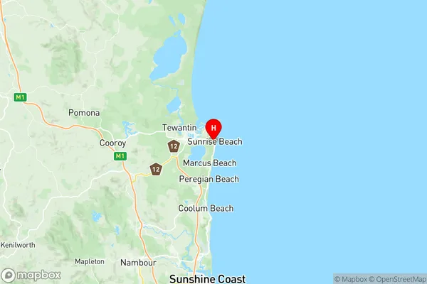 Sunshine Beach, Queensland Region Map