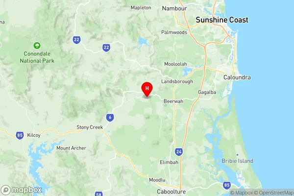 Beerwah, Queensland Region Map