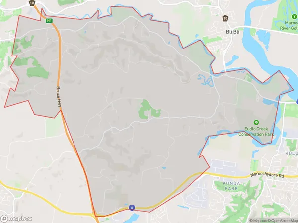 ZipCode 4559 Areas Map for Diddillibah - Rosemount