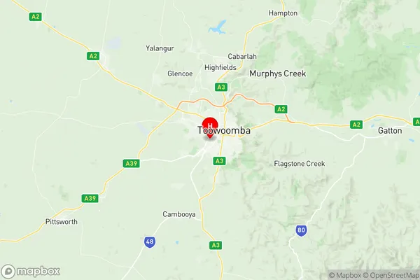 Drayton Harristown, Queensland Region Map