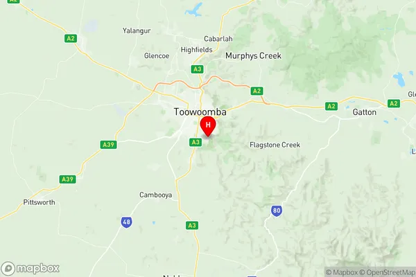 Middle Ridge, Queensland Region Map
