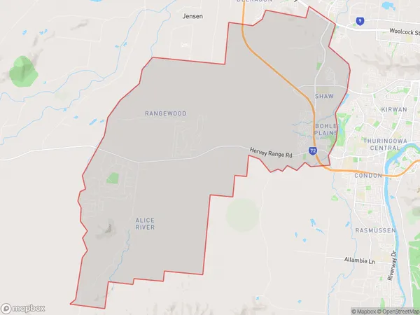 ZipCode 4817 Areas Map for Bohle Plains