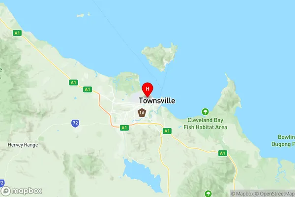 Townsville City North Ward, Queensland Region Map