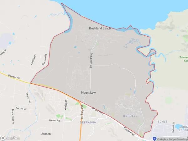 Burdell Mount Low, Queensland Polygon Area Map