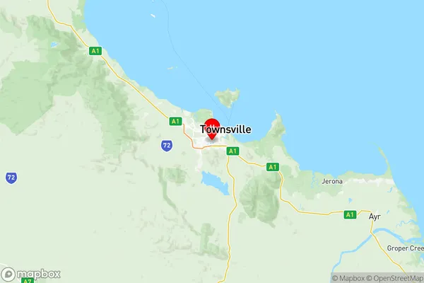 Townsville, Queensland Region Map