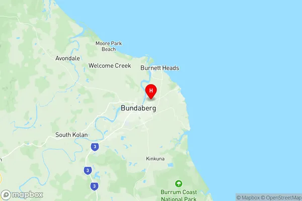 Bundaberg East Kalkie, Queensland Region Map