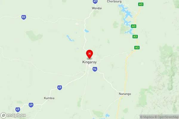 Kingaroy, Queensland Region Map