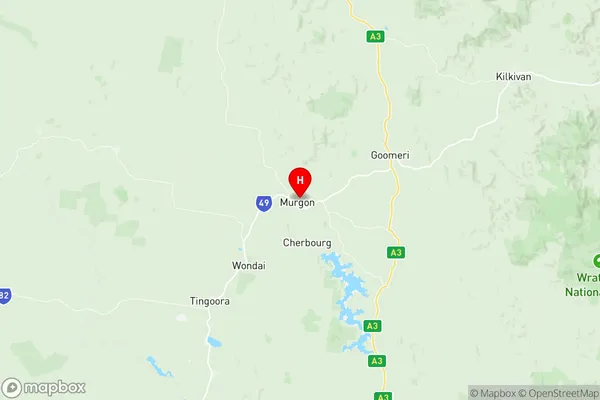 Kingaroy Region North, Queensland Region Map