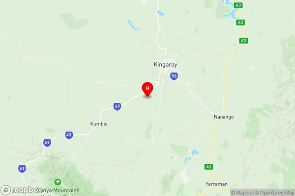 Kingaroy Region South, Queensland Region Map