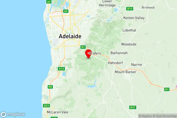 Aldgate Stirling, South Australia Region Map