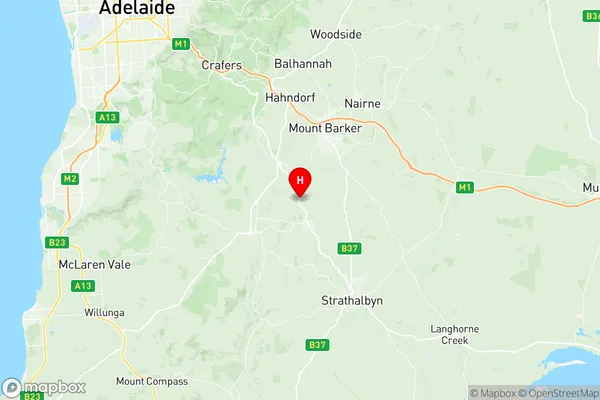 Mount Barker Region, South Australia Region Map