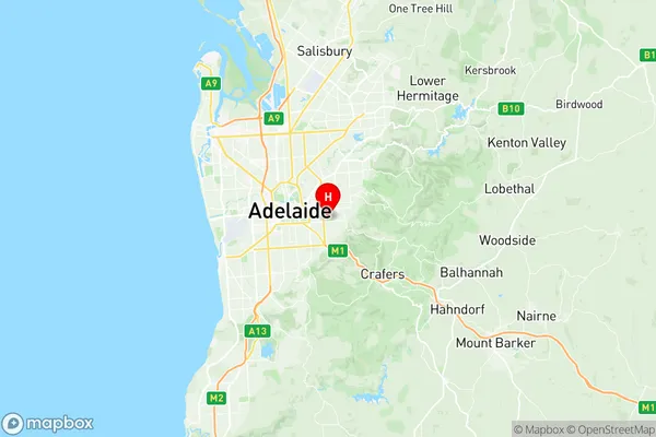 Toorak Gardens, South Australia Region Map