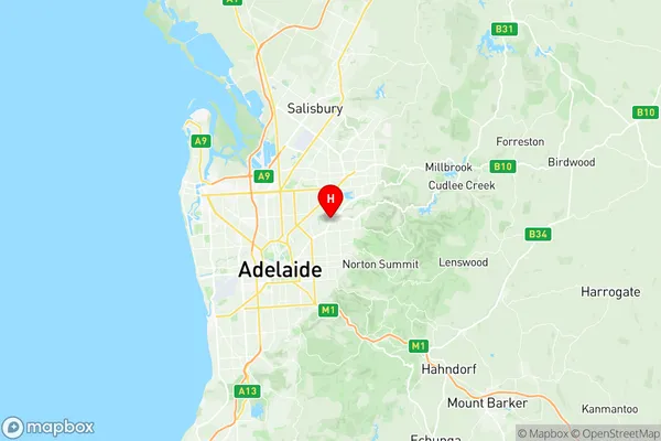 Paradise Newton, South Australia Region Map