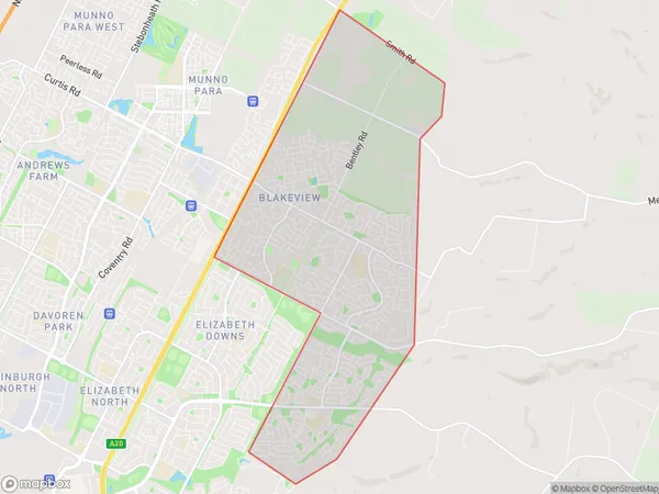 AU PostCode 5114 Suburbs Map for Craigmore - Blakeview