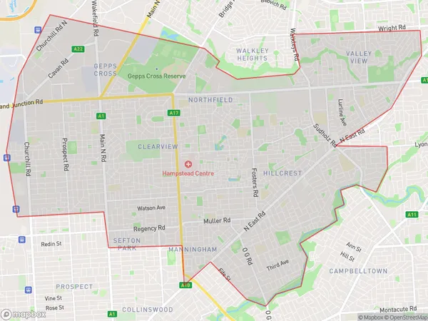 Port Adelaide East, South Australia Polygon Area Map