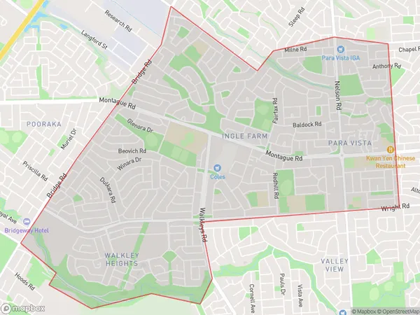 ZipCode 5093 Areas Map for Ingle Farm