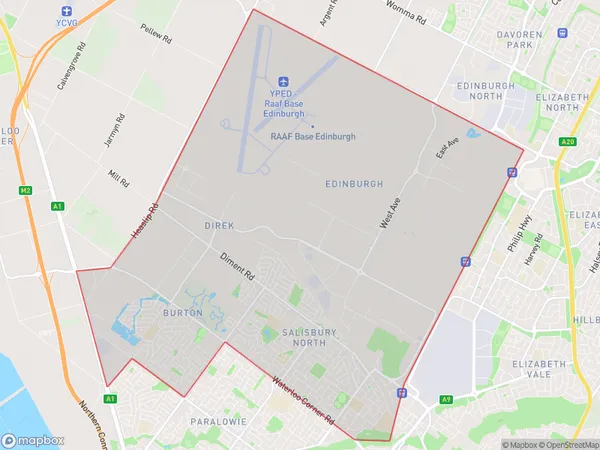 Postal Code 5108 Regions Map for Salisbury North