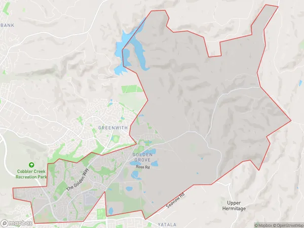 Postal Code 5114 Regions Map for Golden Grove