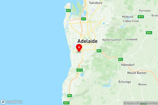 Edwardstown, South Australia Region Map