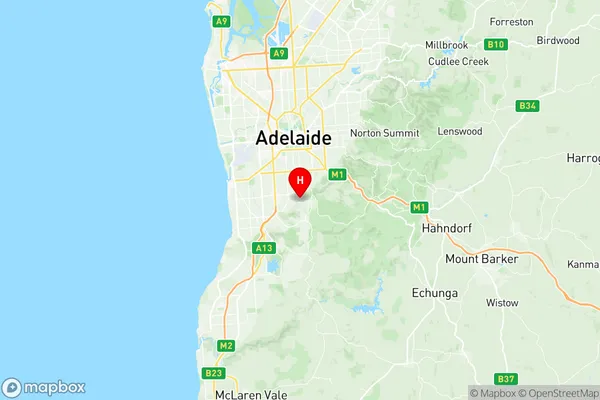 Mitcham (SA), South Australia Region Map