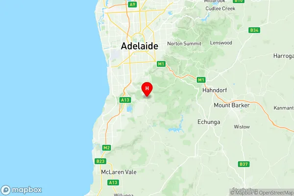 Coromandel Valley, South Australia Region Map