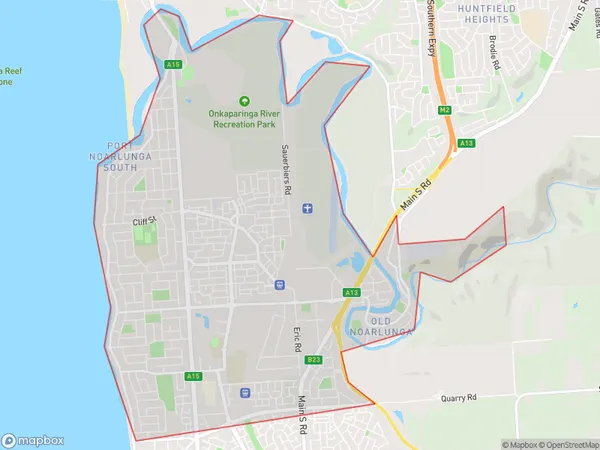 Seaford Seaford Meadows, South Australia Polygon Area Map