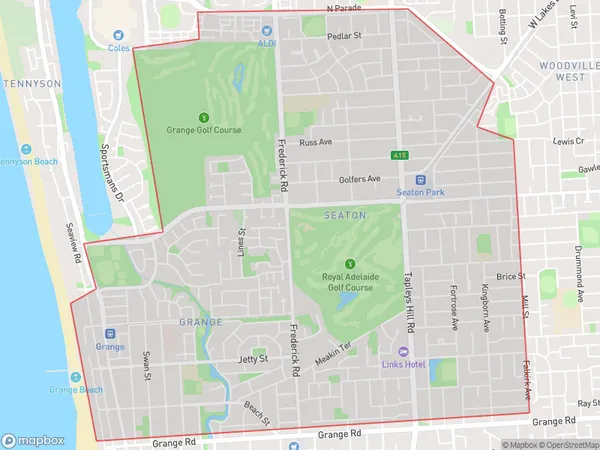 ZipCode 5022 Areas Map for Seaton - Grange