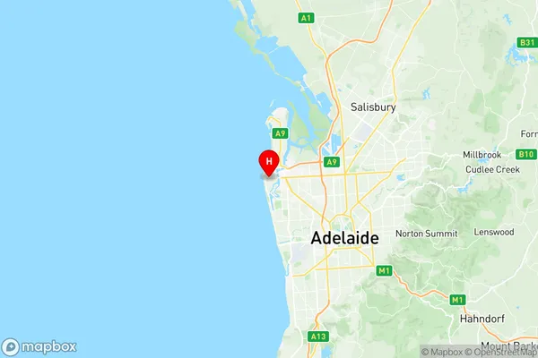 West Lakes, South Australia Region Map