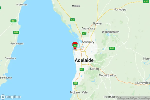 Port Adelaide West, South Australia Region Map