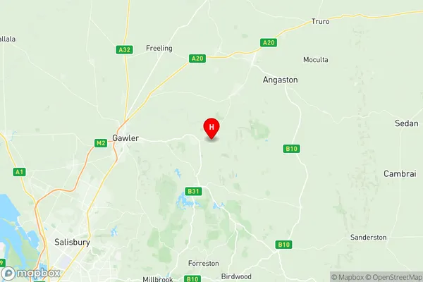 Lyndoch, South Australia Region Map