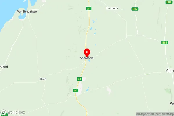 Wakefield Barunga West, South Australia Region Map