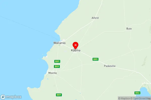 Kadina, South Australia Region Map