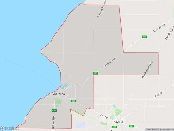 ZipCode 5556 Areas Map for Wallaroo