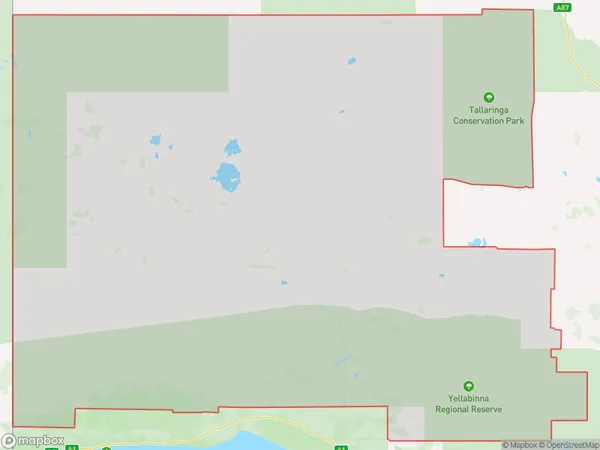 AU PostCode 5719 Suburbs Map for Western