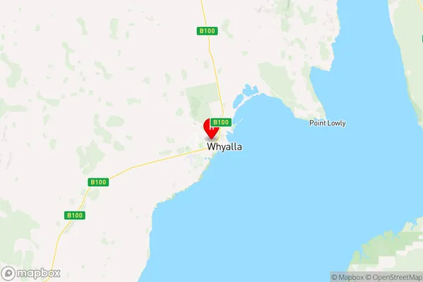 Whyalla, South Australia Region Map