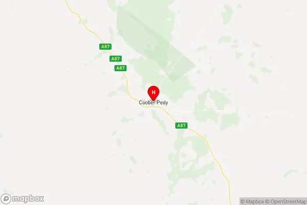 Coober Pedy, South Australia Region Map