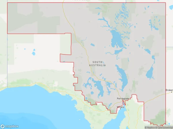 Outback North and East, South Australia Polygon Area Map