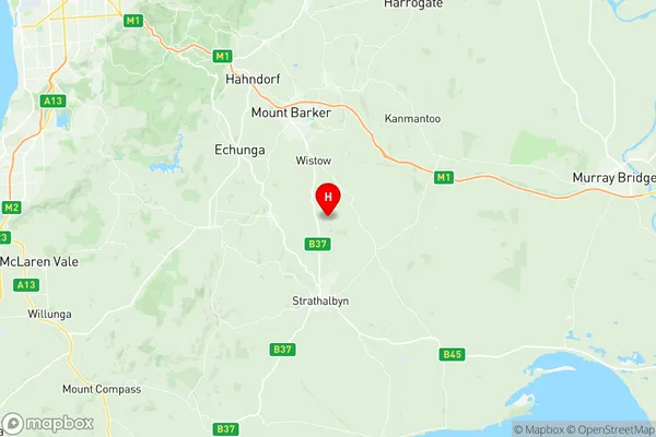 Strathalbyn, South Australia Region Map