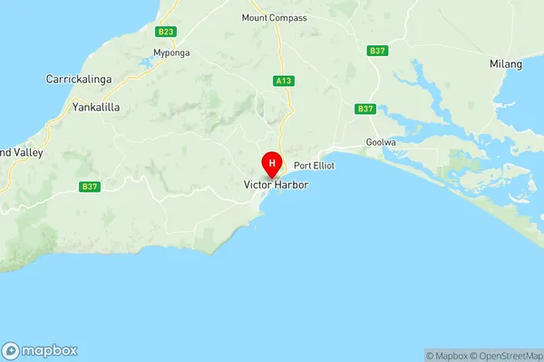 Victor Harbor, South Australia Region Map