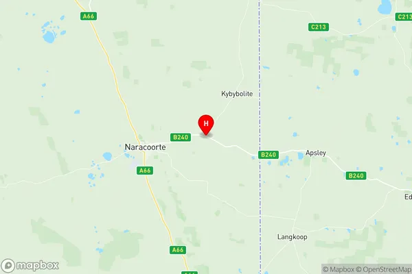 Naracoorte Region, South Australia Region Map