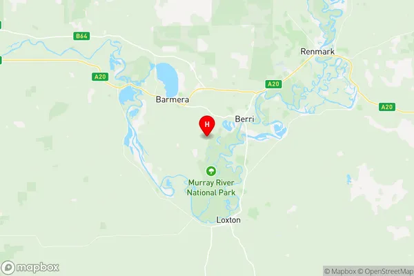 Barmera, South Australia Region Map
