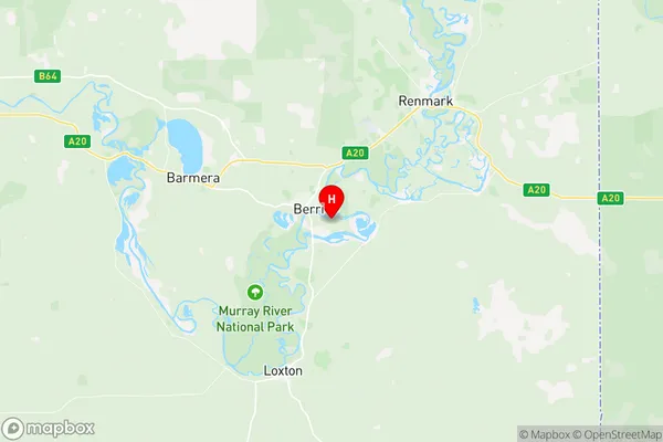 Renmark Region, South Australia Region Map