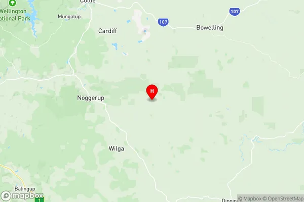 Bridgetown Boyup Brook, Western Australia Region Map