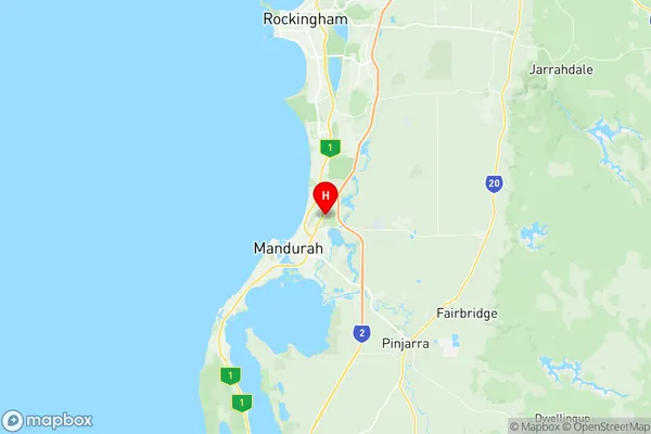 Mandurah North, Western Australia Region Map