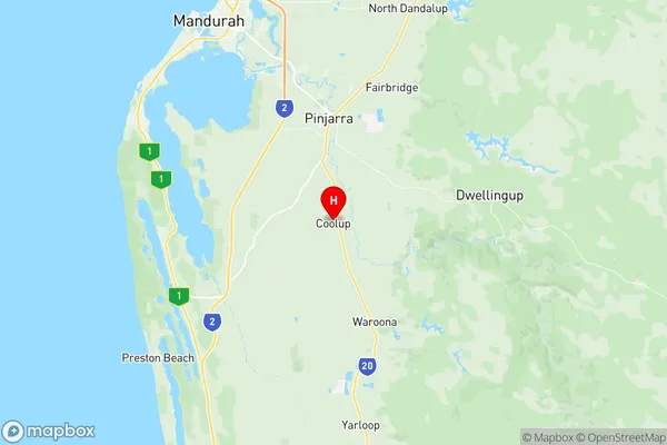 Pinjarra, Western Australia Region Map