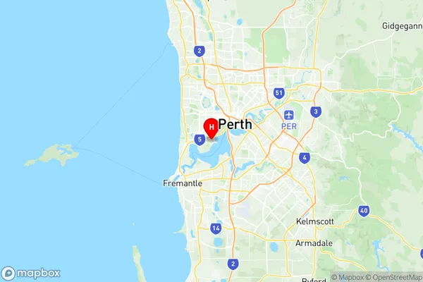 Nedlands Dalkeith Crawley, Western Australia Region Map