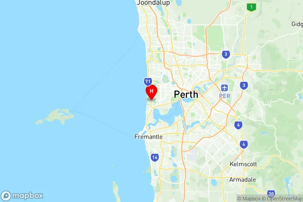 Swanbourne Mount Claremont, Western Australia Region Map