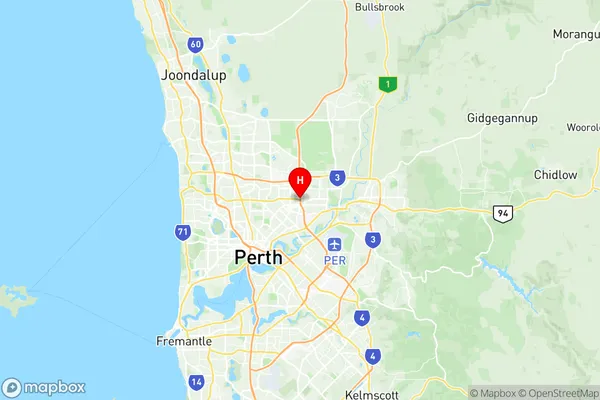 Morley, Western Australia Region Map